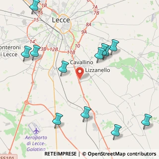 Mappa Ss 16 Km 962, 73020 Cavallino LE, Italia (5.67917)