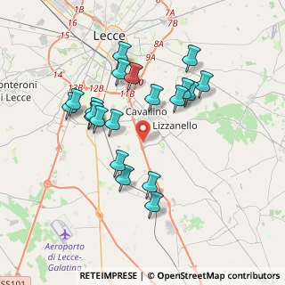 Mappa Ss 16 Km 962, 73020 Cavallino LE, Italia (3.813)