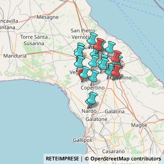 Mappa Via Niccolò Machiavelli, 73045 Leverano LE, Italia (11.0985)