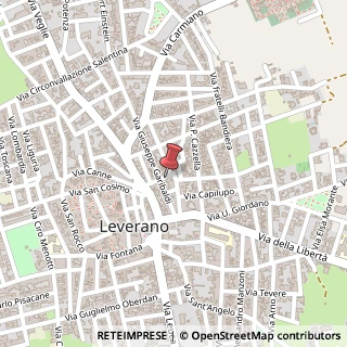 Mappa Via Borgo Perrone, 21, 73045 Leverano, Lecce (Puglia)
