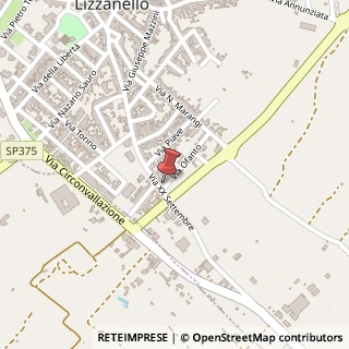 Mappa Via Ofanto, 42, 73023 Lizzanello, Lecce (Puglia)