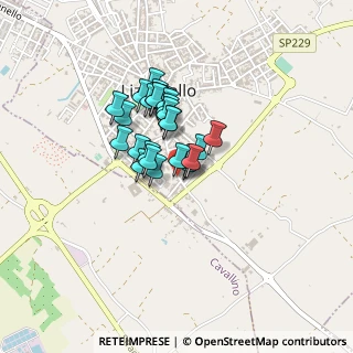 Mappa Via Piave, 73023 Lizzanello LE, Italia (0.3)