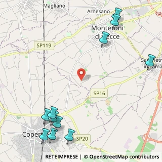 Mappa Via Luigi Einaudi, 73043 Copertino LE, Italia (3.46909)