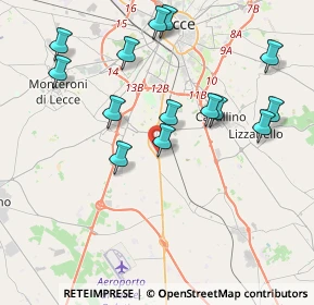 Mappa Via Sardegna, 73016 San Cesario di Lecce LE, Italia (4.42643)