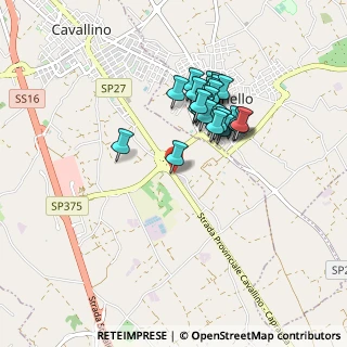 Mappa Strada Provinciale Cavallino - Caprarica, 73023 Lizzanello LE, Italia (0.79231)
