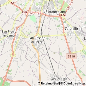 Mappa San Cesario di Lecce