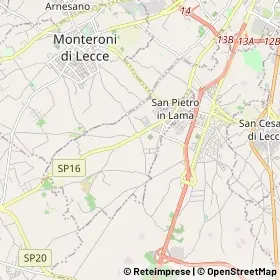 Mappa San Pietro in Lama