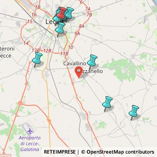 Mappa Via Case sparse, 73020 Cavallino LE, Italia (6.08)