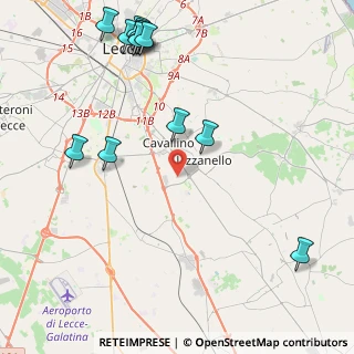 Mappa Via Case sparse, 73020 Cavallino LE, Italia (5.91846)