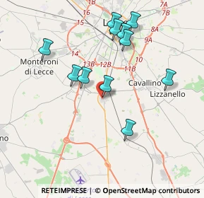 Mappa Via G. Verdi, 73016 San Cesario di Lecce LE, Italia (4.04727)