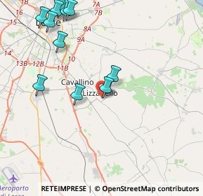 Mappa Via Guglielmo Oberdan, 73023 Lizzanello LE, Italia (5.27545)