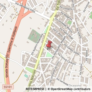 Mappa Via Giacomo Leopardi, 10, 73010 Lequile LE, Italia, 73010 Lequile, Lecce (Puglia)