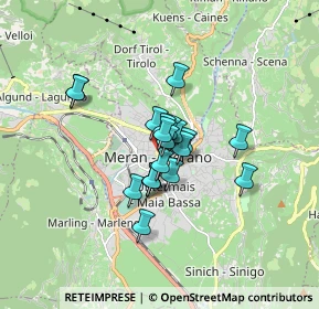 Mappa Passeggiata Lungo Passirio, 39012 Merano BZ, Italia (1.0325)