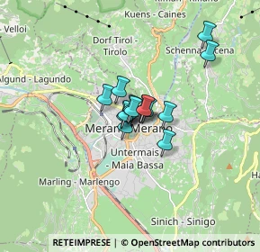 Mappa Passeggiata Lungo Passirio, 39012 Merano BZ, Italia (0.85071)