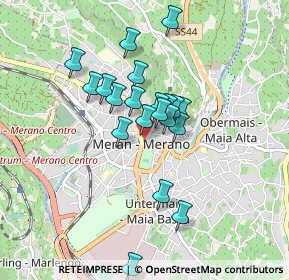 Mappa Passeggiata Lungo Passirio, 39012 Merano BZ, Italia (0.681)