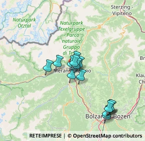 Mappa Passeggiata Lungo Passirio, 39012 Merano BZ, Italia (12.242)