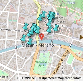 Mappa Passeggiata Lungo Passirio, 39012 Merano BZ, Italia (0.1695)