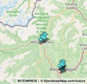 Mappa Via del Ruscello, 39012 Merano BZ, Italia (15.60091)