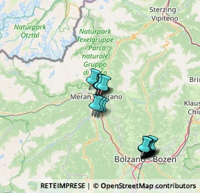 Mappa Via del Ruscello, 39012 Merano BZ, Italia (14.013)