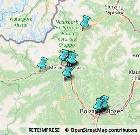 Mappa Via del Ruscello, 39012 Merano BZ, Italia (12.61632)