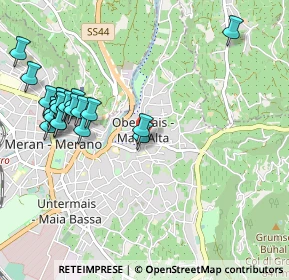 Mappa Via del Ruscello, 39012 Merano BZ, Italia (1.122)