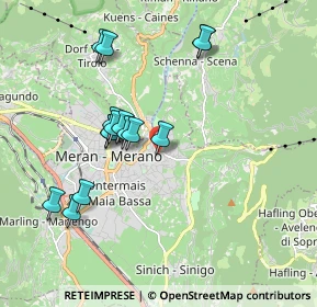 Mappa Via del Ruscello, 39012 Merano BZ, Italia (1.734)