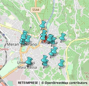 Mappa Via Salita Alla Chiesa, 39012 Merano BZ, Italia (0.7135)