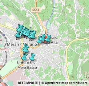 Mappa Via Salita Alla Chiesa, 39012 Merano BZ, Italia (0.8535)