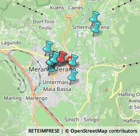 Mappa Via Salita Alla Chiesa, 39012 Merano BZ, Italia (1.11231)