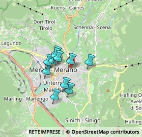 Mappa Via Salita Alla Chiesa, 39012 Merano BZ, Italia (1.16909)