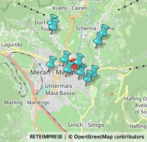Mappa Via Salita Alla Chiesa, 39012 Merano BZ, Italia (1.22818)