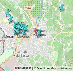 Mappa Via Salita Chiesa, 39012 Merano BZ, Italia (0.9995)