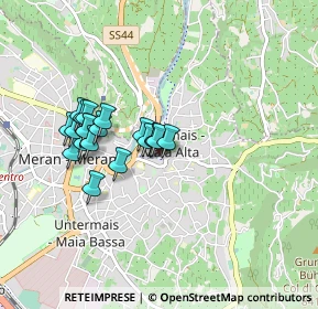 Mappa Via Salita Chiesa, 39012 Merano BZ, Italia (0.7035)