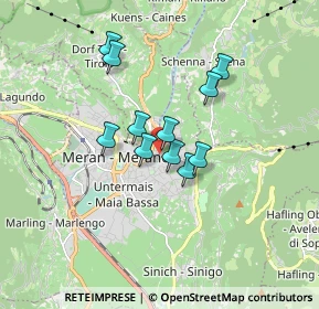 Mappa Via Salita Chiesa, 39012 Merano BZ, Italia (1.22455)