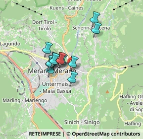 Mappa Via Salita Chiesa, 39012 Merano BZ, Italia (1.15769)