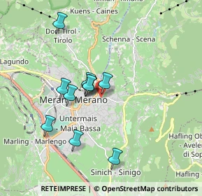 Mappa Via Salita Chiesa, 39012 Merano BZ, Italia (1.44455)