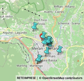 Mappa Via Vittorio Alfieri, 39012 Merano BZ, Italia (1.13818)