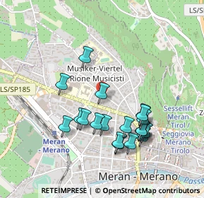 Mappa Via Vittorio Alfieri, 39012 Merano BZ, Italia (0.4395)