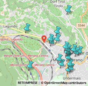 Mappa Via IV Novembre, 39012 Merano BZ, Italia (1.1265)