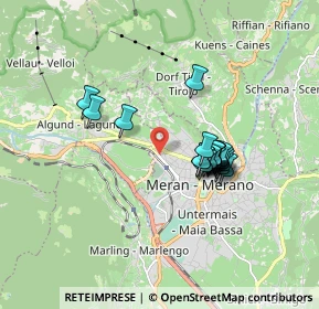 Mappa Via IV Novembre, 39012 Merano BZ, Italia (1.338)