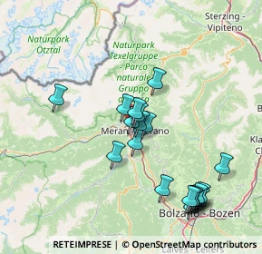 Mappa Via IV Novembre, 39012 Merano BZ, Italia (14.8465)