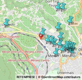 Mappa Via IV Novembre, 39012 Merano BZ, Italia (1.103)