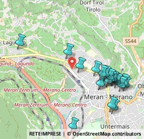 Mappa Via IV Novembre, 39012 Merano BZ, Italia (1.087)