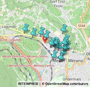 Mappa Via IV Novembre, 39012 Merano BZ, Italia (0.6725)