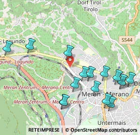 Mappa Via IV Novembre, 39012 Merano BZ, Italia (1.14)