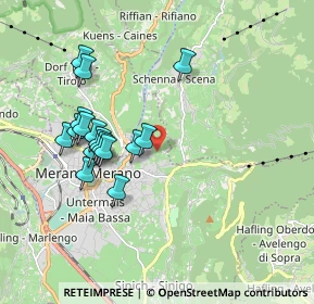 Mappa Via Planta, 39012 Merano BZ, Italia (1.72412)