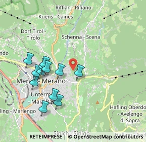 Mappa Via Planta, 39012 Merano BZ, Italia (1.84167)