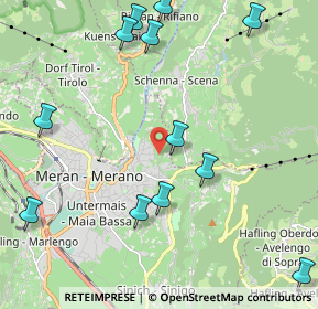 Mappa Via Planta, 39012 Merano BZ, Italia (2.545)