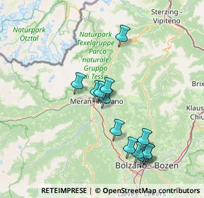 Mappa Via Planta, 39012 Merano BZ, Italia (13.54308)