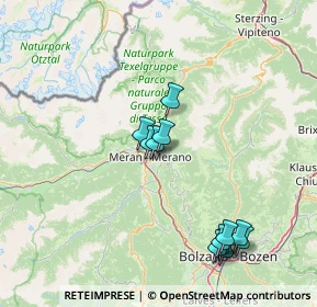 Mappa Via Planta, 39012 Merano BZ, Italia (15.28167)